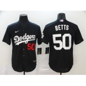 MLB Los Angeles Dodgers #50 Mookie Betts Black 2020 Nike Flexbase Jersey