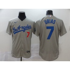 MLB Los Angeles Dodgers #7 Julio Urias Gray 2020 Nike Flexbase Jersey