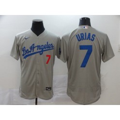 MLB Los Angeles Dodgers #7 Julio Urias Gray 2020 Nike Flexbase Jersey