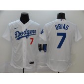 MLB Los Angeles Dodgers #7 Julio Urias White 2020 Nike Flexbase Jersey