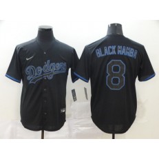 MLB Los Angeles Dodgers #8 Manny Machado Black Shadow 2020 Nike Cool Base Jersey