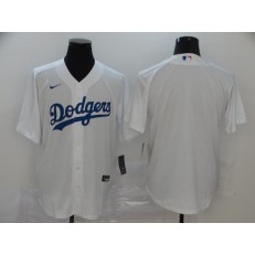 MLB Los Angeles Dodgers Blank White 2020 Nike Cool Base Jersey