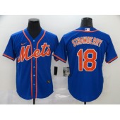 MLB New York Mets #18 Darryl Strawberry Royal 2020 Nike Cool Base Jersey