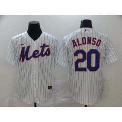 MLB New York Mets #20 Pete Alonso White 2020 Nike Cool Base Jersey