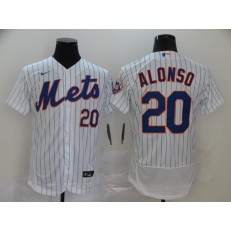 MLB New York Mets #20 Pete Alonso White 2020 Nike Flexbase Jersey