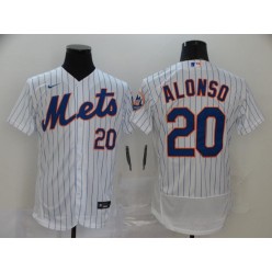 MLB New York Mets #20 Pete Alonso White 2020 Nike Flexbase Jersey