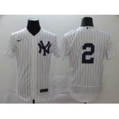MLB New York Yankees #2 Derek Jeter White 2020 Nike Flexbase Jersey
