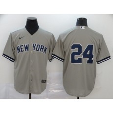 MLB New York Yankees #24 Gary Sanchez Gray 2020 Nike Cool Base Replica Player Jersey