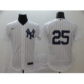 MLB New York Yankees #25 Gleyber Torres White 2020 Nike Flexbase Jersey
