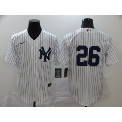MLB New York Yankees #26 DJ LeMahieu White 2020 Nike Cool Base Jersey