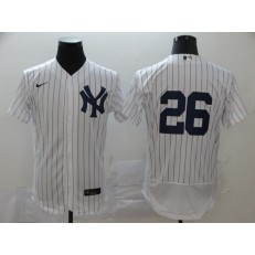 MLB New York Yankees #26 DJ LeMahieu White 2020 Nike Flexbase Jersey