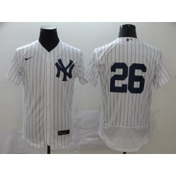 MLB New York Yankees #26 DJ LeMahieu White 2020 Nike Flexbase Jersey