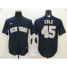 MLB New York Yankees #45 Gerrit Cole New Navy 2020 Nike Cool Base Jersey