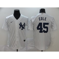MLB New York Yankees #45 Gerrit Cole White 2020 Nike Cool Base Jersey