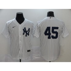MLB New York Yankees #45 Gerrit Cole White 2020 Nike Cool Base Replica Player Jersey