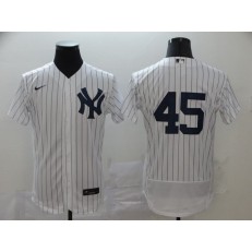 MLB New York Yankees #45 Gerrit Cole White 2020 Nike Flexbase Jersey