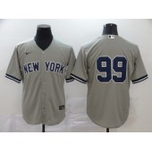 MLB New York Yankees #99 Aaron Judge Gray 2020 Nike Cool Base Jersey