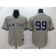 MLB New York Yankees #99 Aaron Judge Gray 2020 Nike Cool Base Jersey