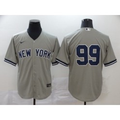 MLB New York Yankees #99 Aaron Judge Gray 2020 Nike Cool Base Jersey