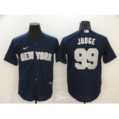 MLB New York Yankees #99 Aaron Judge Navy 2020 Nike Cool Base Jersey