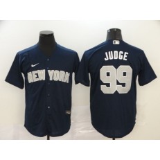 MLB New York Yankees #99 Aaron Judge Navy 2020 Nike Cool Base Jersey