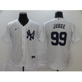 MLB New York Yankees #99 Aaron Judge White 2020 Nike Cool Base Jersey