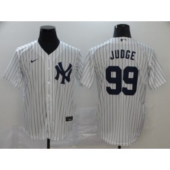MLB New York Yankees #99 Aaron Judge White 2020 Nike Cool Base Jersey
