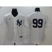 MLB New York Yankees #99 Aaron Judge White 2020 Nike Cool Base Replica Player Jersey
