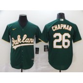 MLB Oakland Athletics #26 Matt Chapman Green 2020 Nike Cool Base Jersey