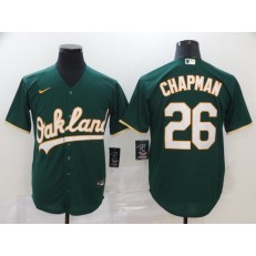 MLB Oakland Athletics #26 Matt Chapman Green 2020 Nike Cool Base Jersey