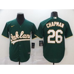 MLB Oakland Athletics #26 Matt Chapman Green 2020 Nike Cool Base Jersey