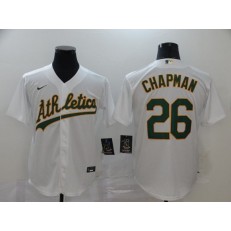 MLB Oakland Athletics #26 Matt Chapman White 2020 Nike Cool Base Jersey