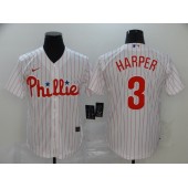 MLB Philadelphia Phillies #3 Bryce Harper White 2020 Nike Cool Base Jersey