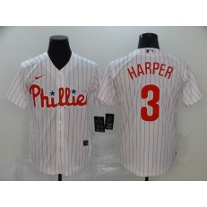 MLB Philadelphia Phillies #3 Bryce Harper White 2020 Nike Cool Base Jersey