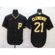 MLB Pittsburgh Pirates #21 Roberto Clemente Black 2020 Nike Cool Base Jersey