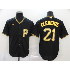 MLB Pittsburgh Pirates #21 Roberto Clemente Black 2020 Nike Cool Base Jersey
