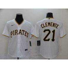 MLB Pittsburgh Pirates #21 Roberto Clemente White 2020 Nike Cool Base Jersey