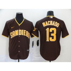 MLB San Diego Padres #13 Manny Machado Brown Nike 2020 Cool Base Jersey