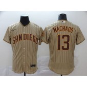 MLB San Diego Padres #13 Manny Machado Gray Nike 2020 Flexbase Jersey