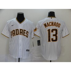 MLB San Diego Padres #13 Manny Machado White Nike 2020 Cool Base Jersey