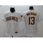 MLB San Diego Padres #13 Manny Machado White Nike 2020 Flexbase Jersey