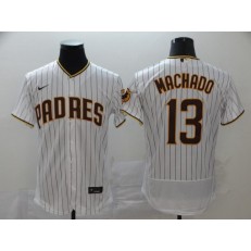 MLB San Diego Padres #13 Manny Machado White Nike 2020 Flexbase Jersey