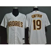 MLB San Diego Padres #19 Tony Gwynn White 2020 Nike Cool Base Jersey