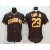 MLB San Diego Padres #23 Fernando Tatis Jr. Brown Nike 2020 Flexbase Jersey