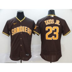 MLB San Diego Padres #23 Fernando Tatis Jr. Brown Nike 2020 Flexbase Jersey