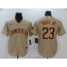 MLB San Diego Padres #23 Fernando Tatis Jr. Brown Stripe Nike 2020 Flexbase Jersey