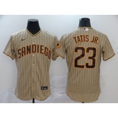 MLB San Diego Padres #23 Fernando Tatis Jr. Cream Nike 2020 Flexbase Jersey
