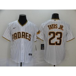 MLB San Diego Padres #23 Fernando Tatis Jr. White Nike 2020 Cool Base Jersey