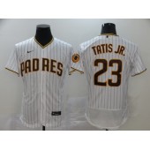 MLB San Diego Padres #23 Fernando Tatis Jr. White Nike 2020 Flexbase Jersey