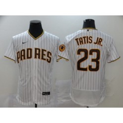 MLB San Diego Padres #23 Fernando Tatis Jr. White Nike 2020 Flexbase Jersey
